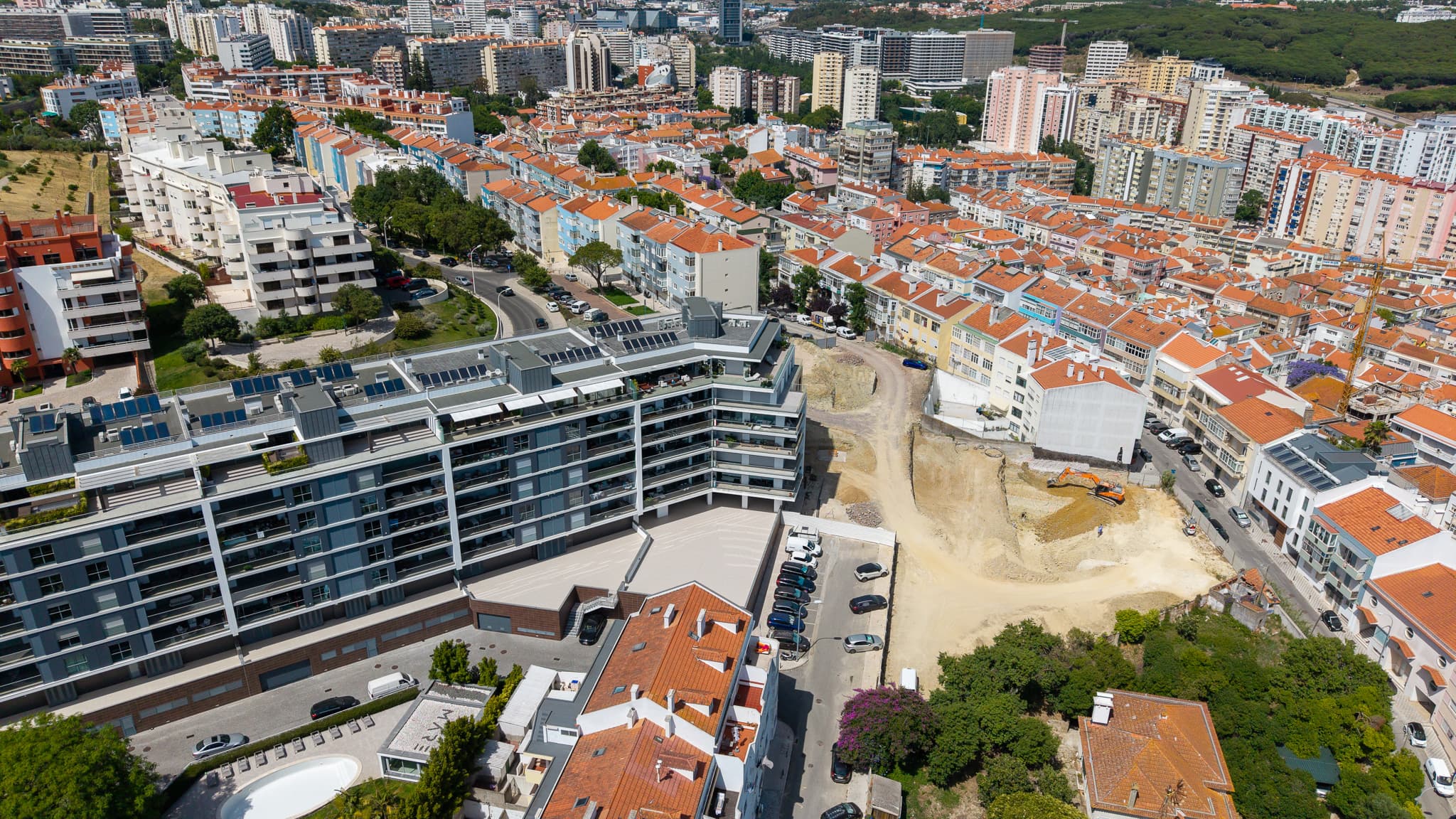 Vista aérea do imóvel, ângulo 10