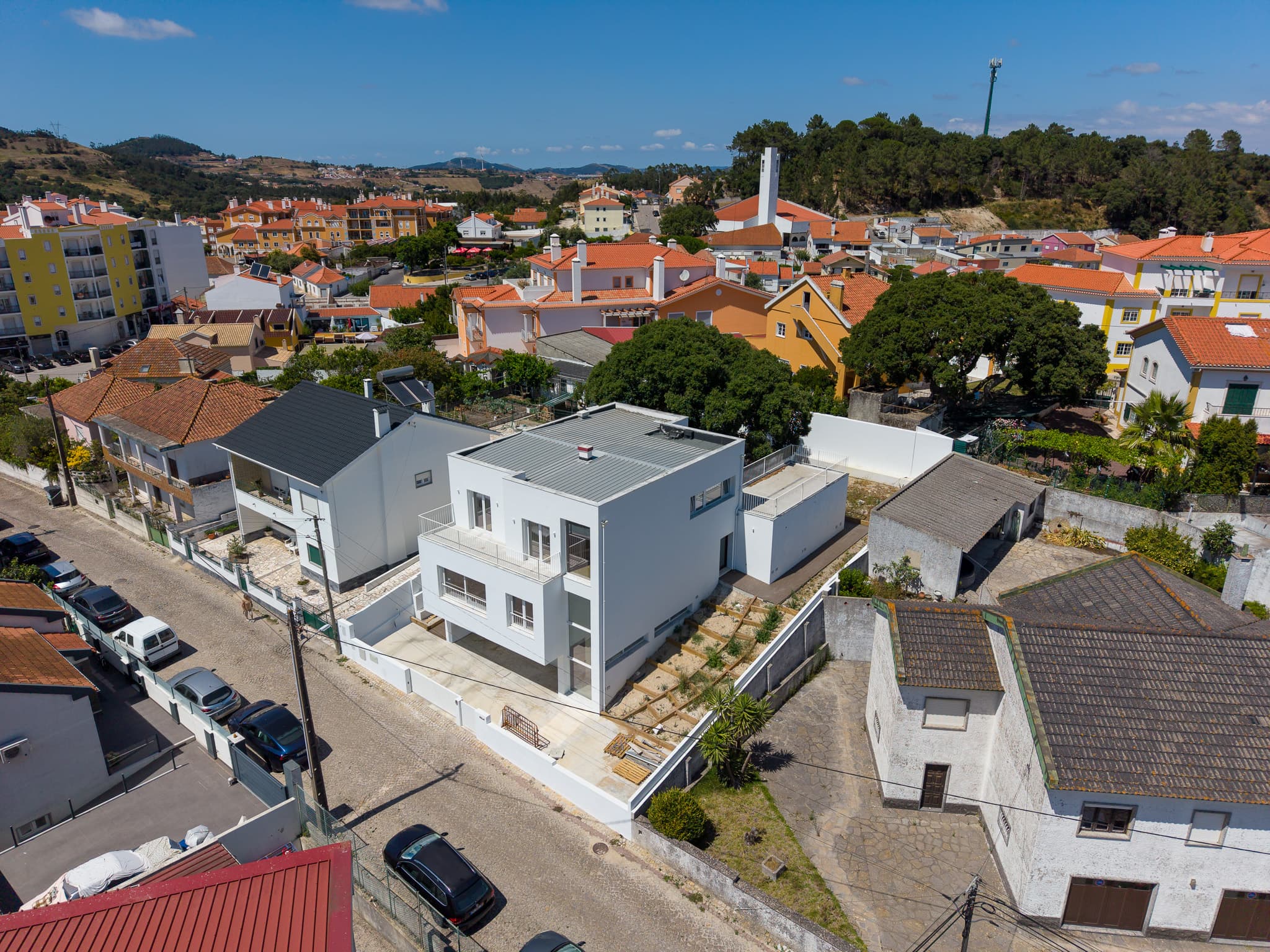 Vista aérea do imóvel, ângulo 3