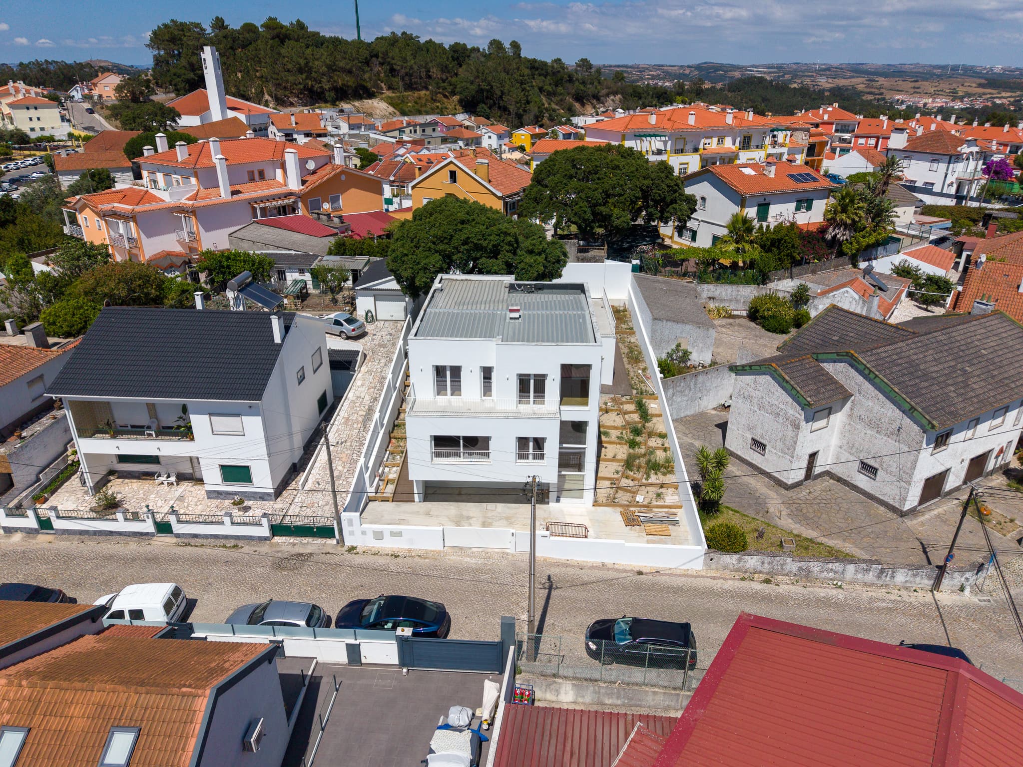 Vista aérea do imóvel, ângulo 4
